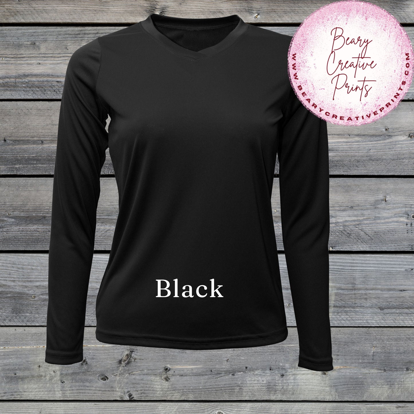 Black - BAW Dri-Fit Women's Long Sleeve