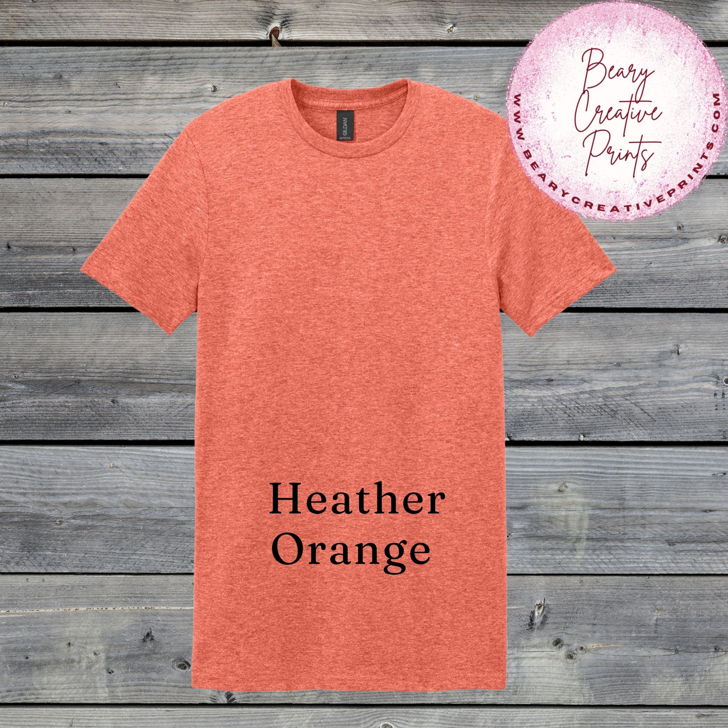 Heather Orange - Gildan Softstyle