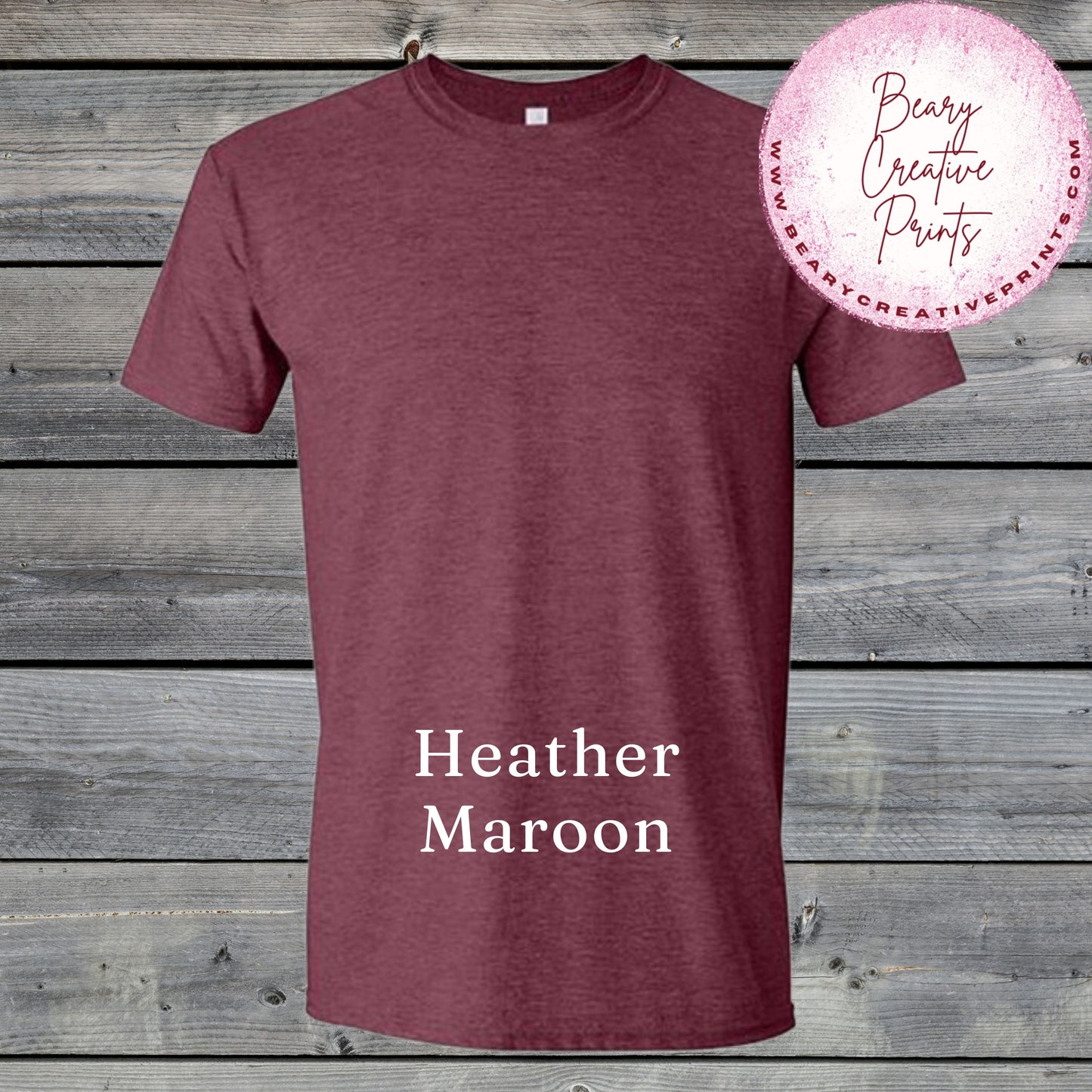 Heather Maroon - Gildan Softstyle