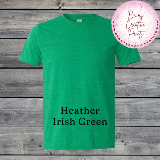 Heather Irish Green - Gildan Softstyle