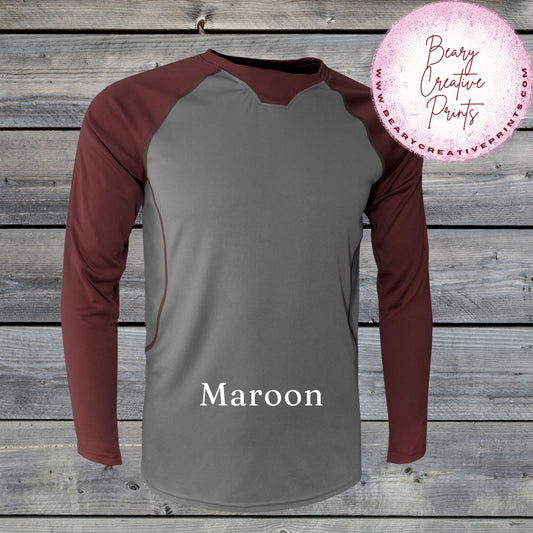 Maroon - Dri-Fit Baseball Shirt