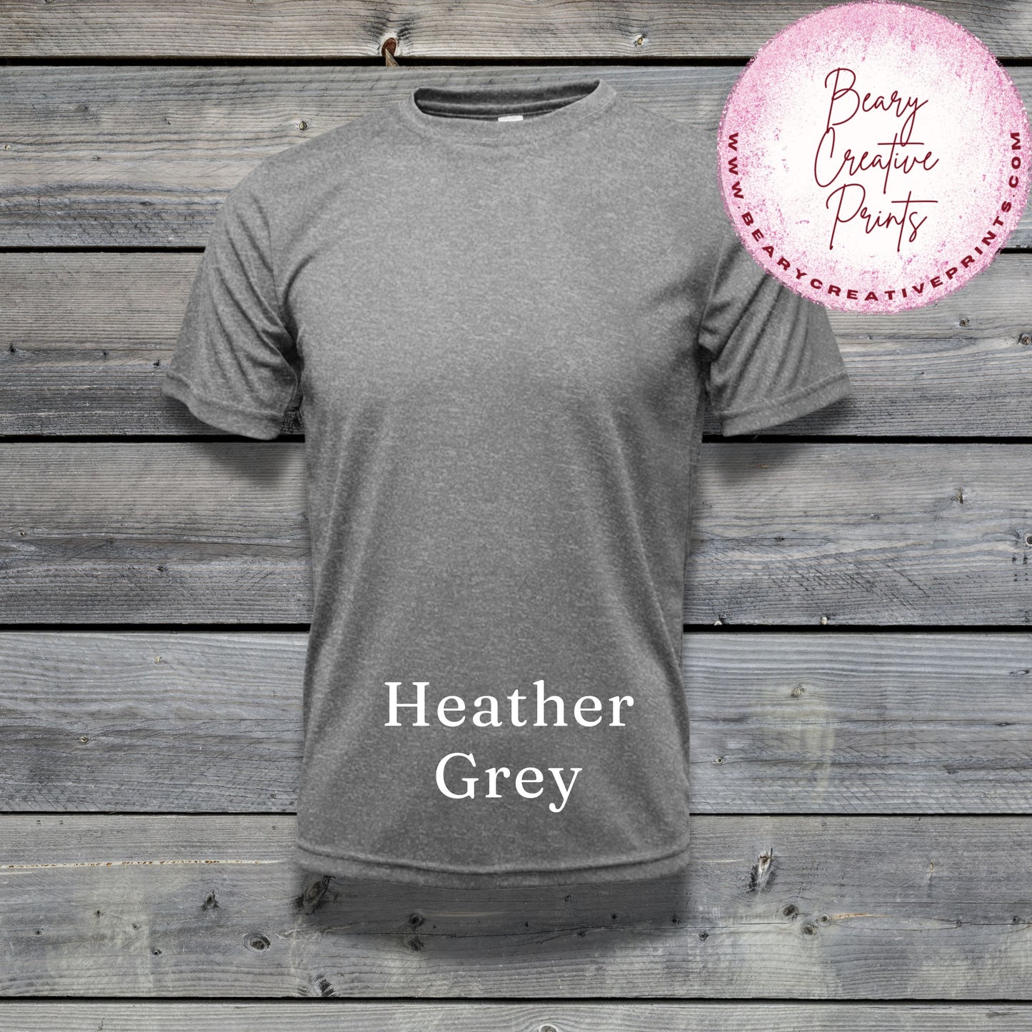 Heather Grey - BAW Dri-Fit Men's Crewneck