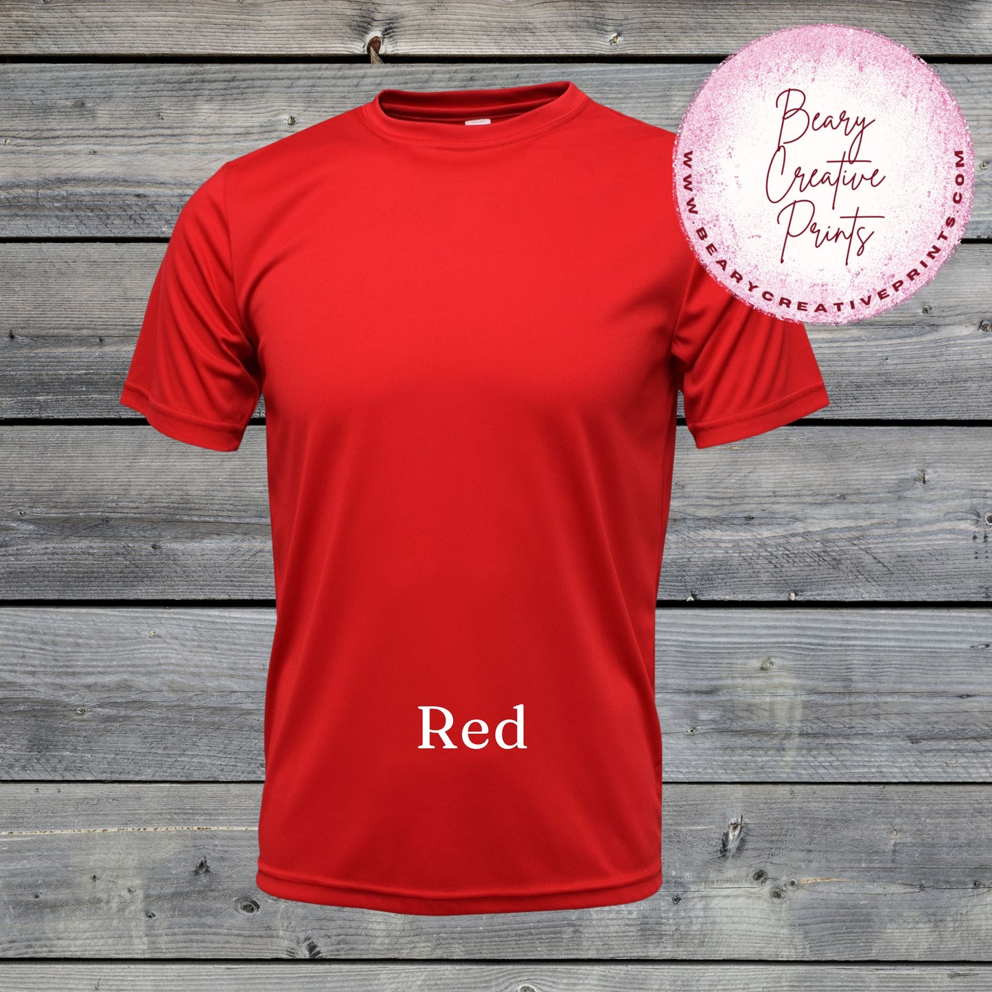 Red - BAW Dri-Fit Men's Crewneck