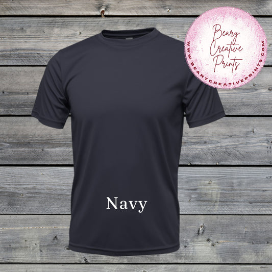 Navy - BAW Dri-Fit Men's Crewneck