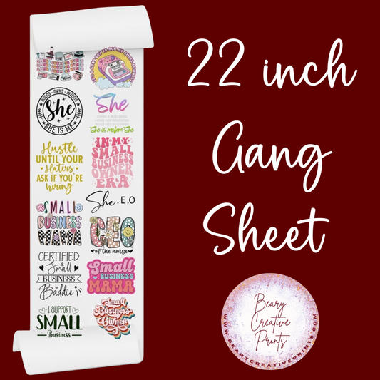 DTF Custom Transfer Gang Sheets