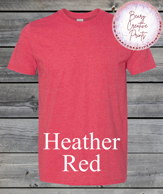 Heather Red- Gildan Softstyle