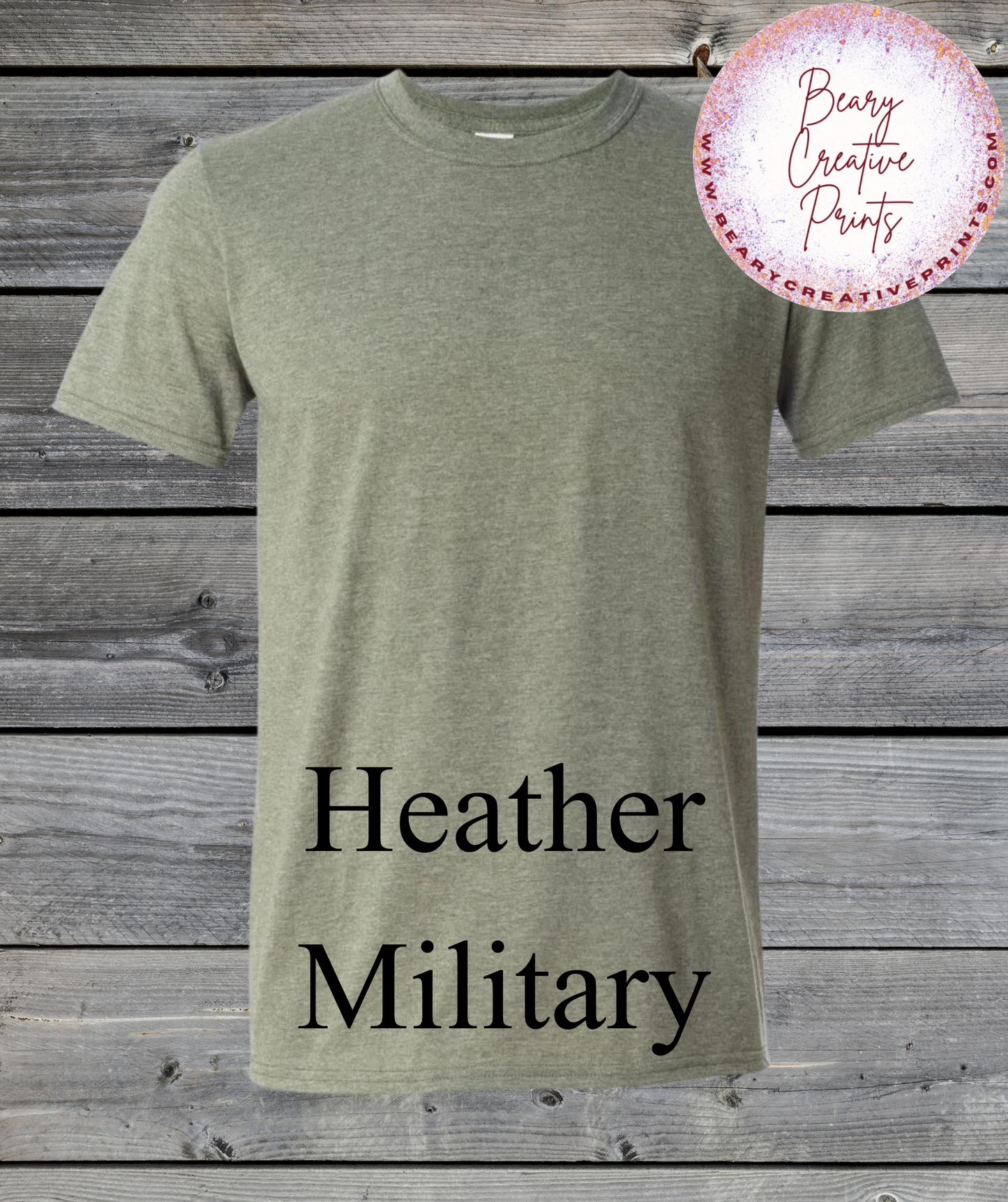 Heather Military - Gildan Softstyle