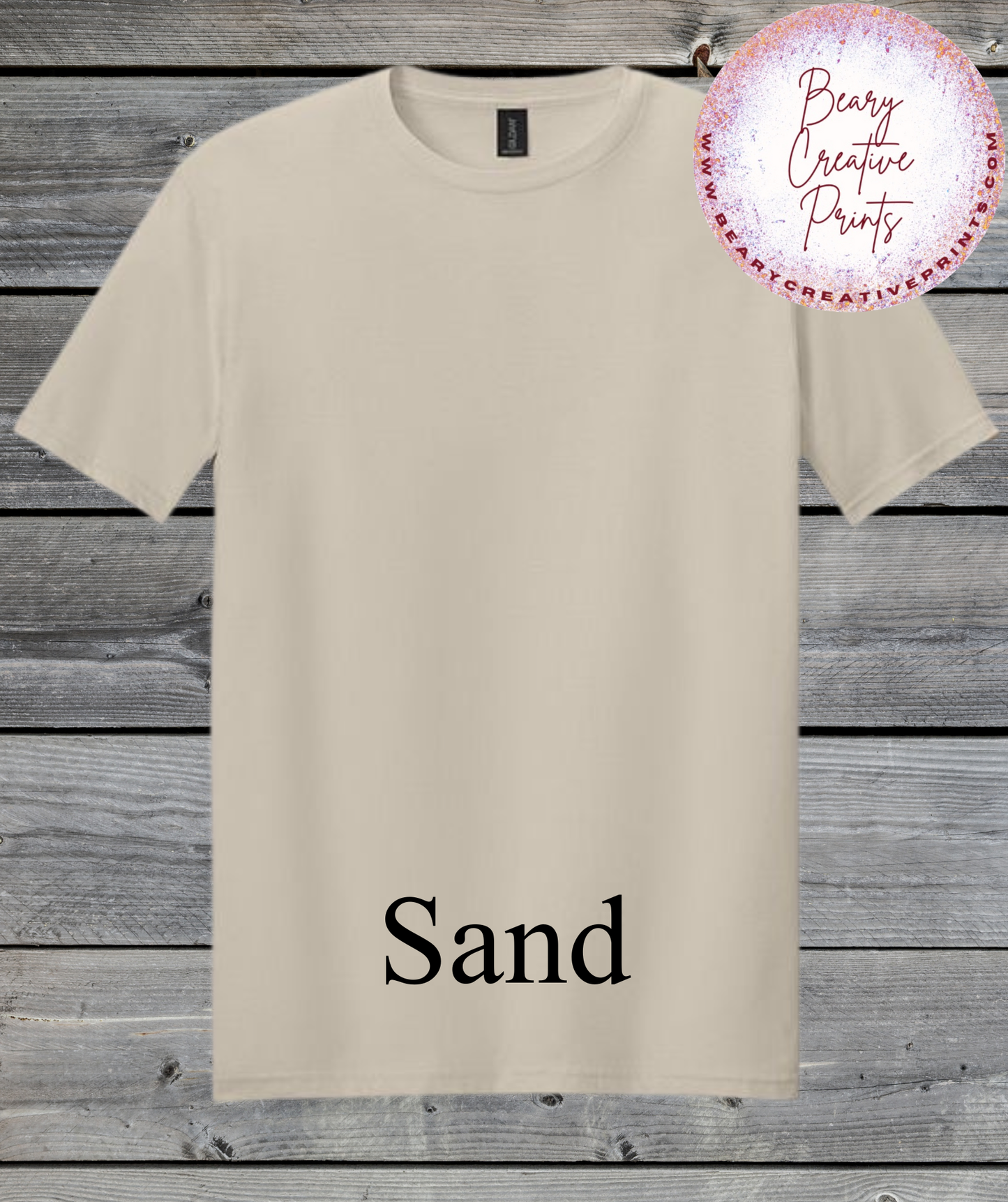 Sand- Gildan Softstyle