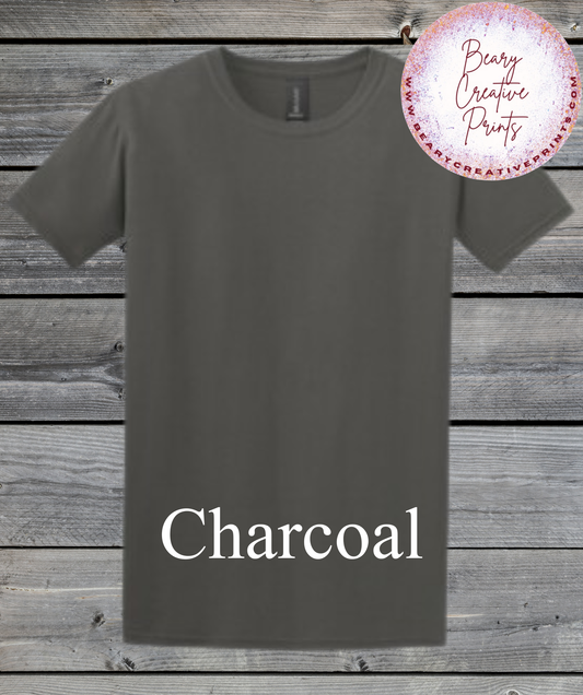Charcoal- Gildan Softstyle