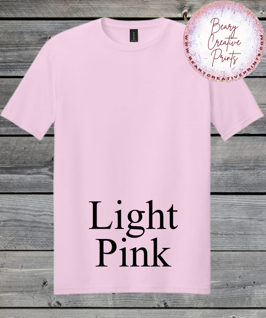 Light Pink- Gildan Softstyle