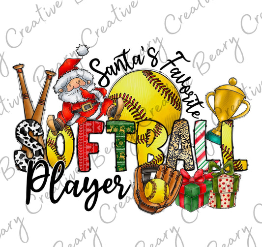 Santa's Favorite Softball Player