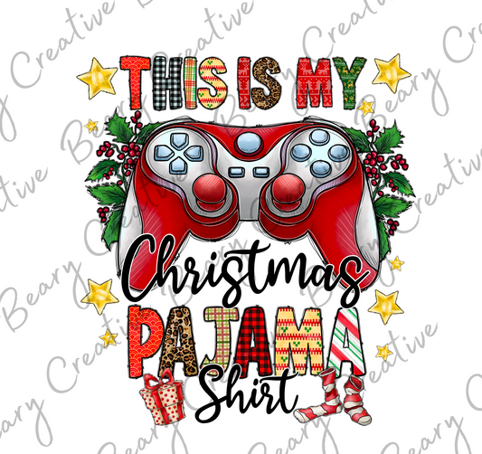 Gamer Christmas Pajama Shirt