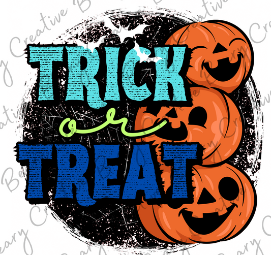 Trick or Treat Teal Blue