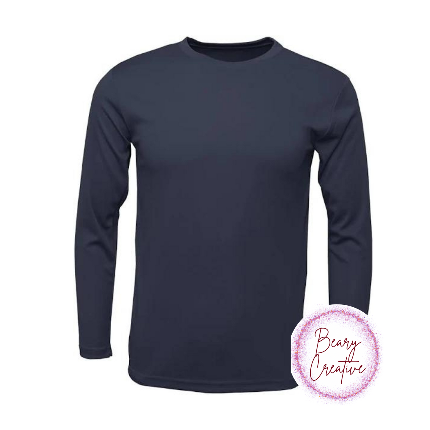 Navy - BAW Dri-Fit Men's Long Sleeve