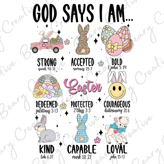 God Says I am ....